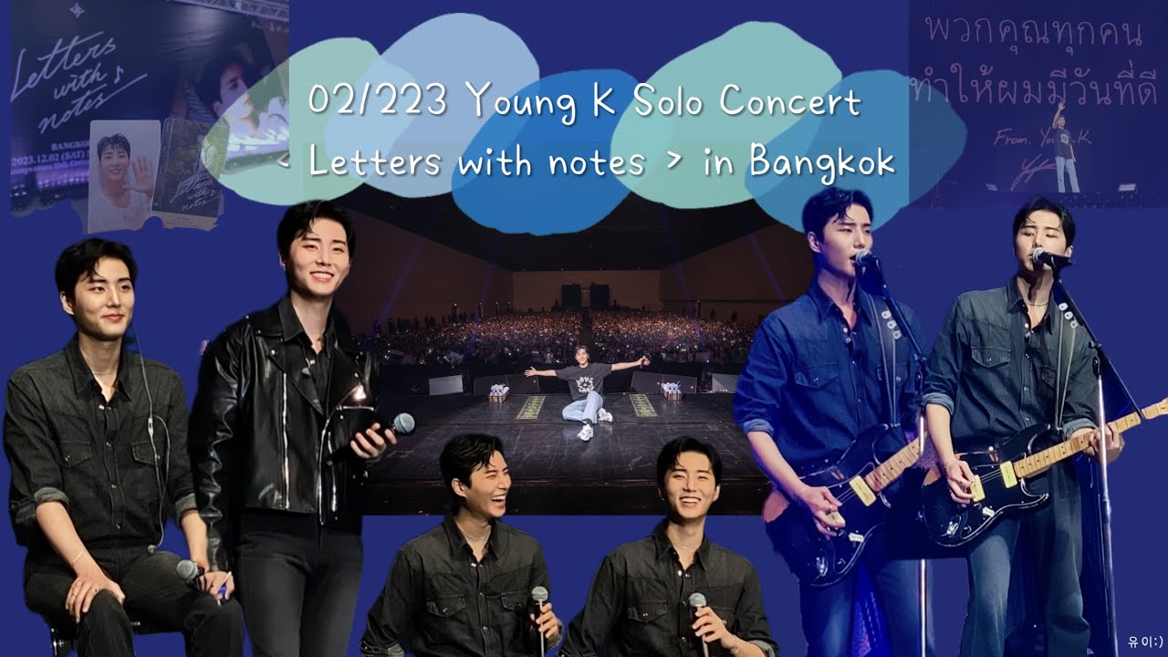 021223 Young K Solo Concert Letters  with notes in Bangkok