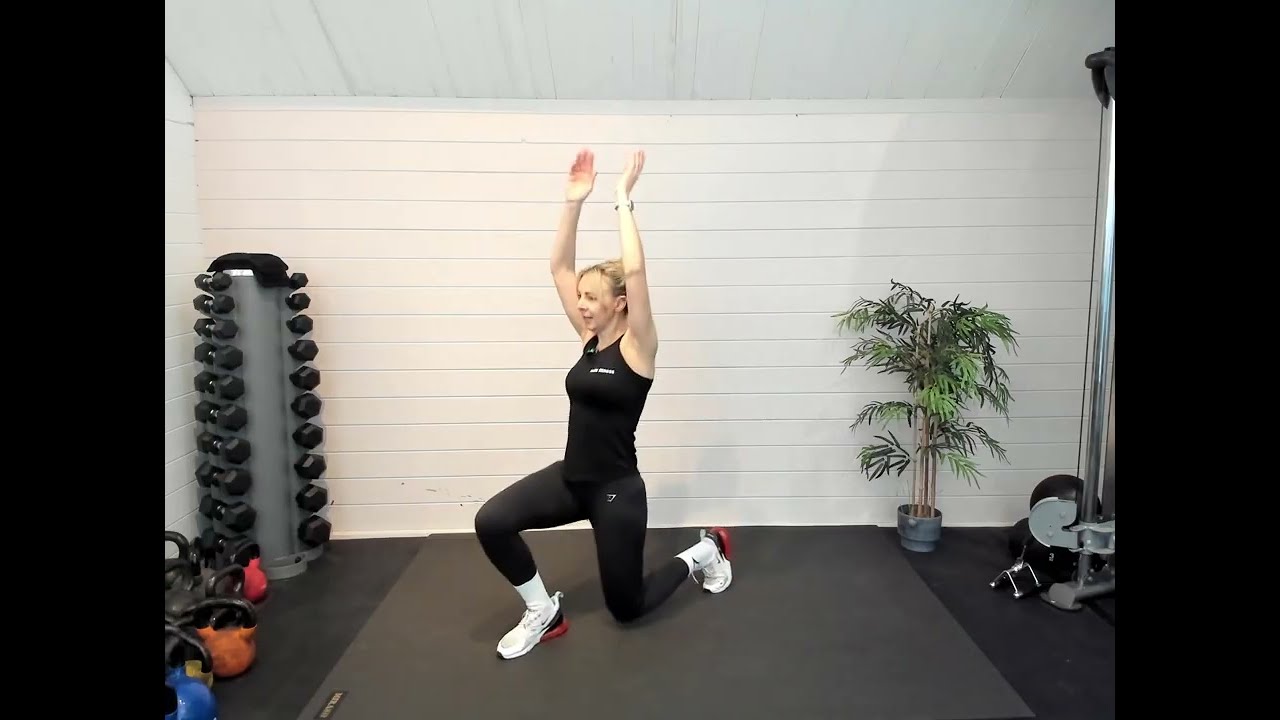 Full body strength homework workout using dumbbells and kettle bells ￼
