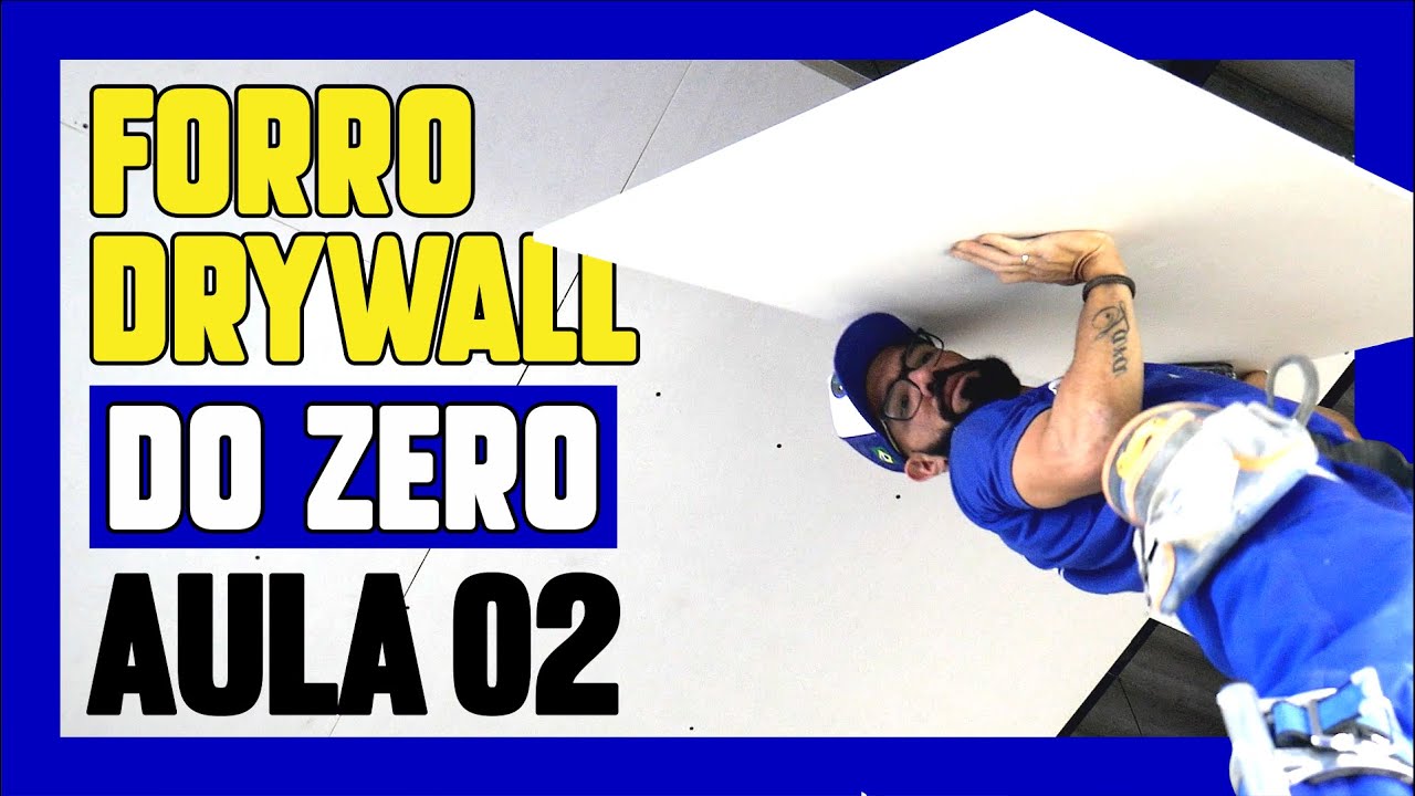 🔵FORRO de DRYWALL - AULA 02 - chapeamento [PASSO A PASSO] FORRO de GESSO PLADUR