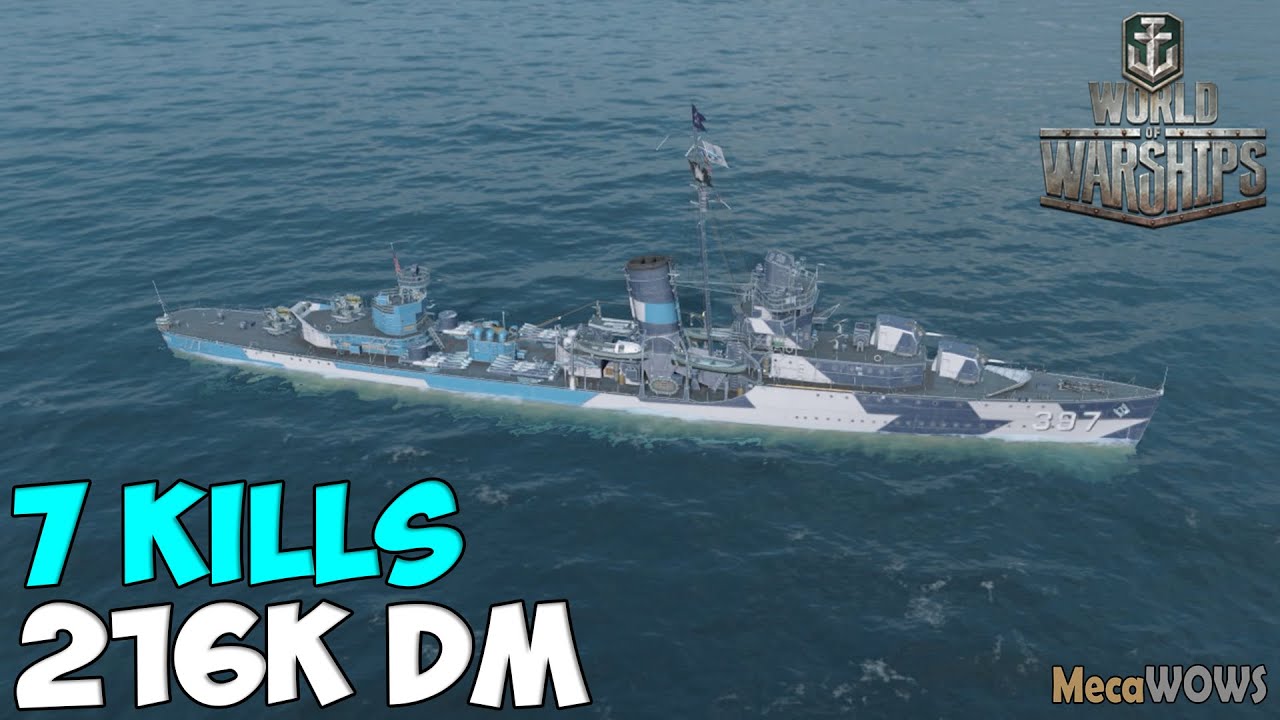 World of WarShips | Benham | 7 KILLS | 216K Damage - Replay Gameplay 1080p 60 fps