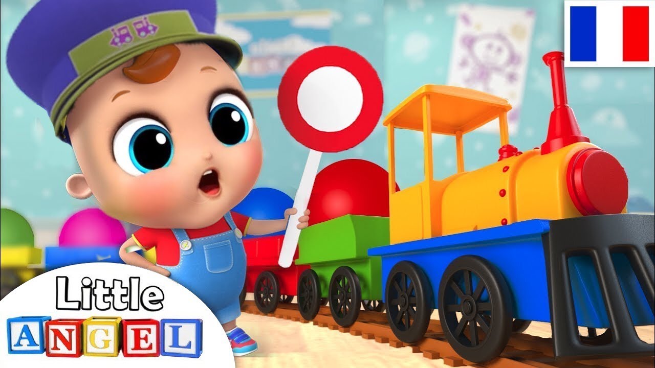 Le Train des Couleurs - La Famille Doigts - Comptines et Chansons pour Apprendre les Couleurs