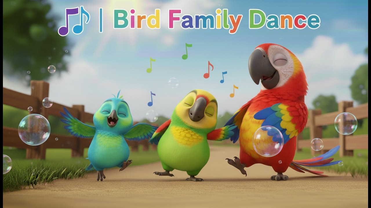 🐦 ANIMAL SOUNDS SONG 🎵 | Bird Family Dance | Comptines pour bébés 2026