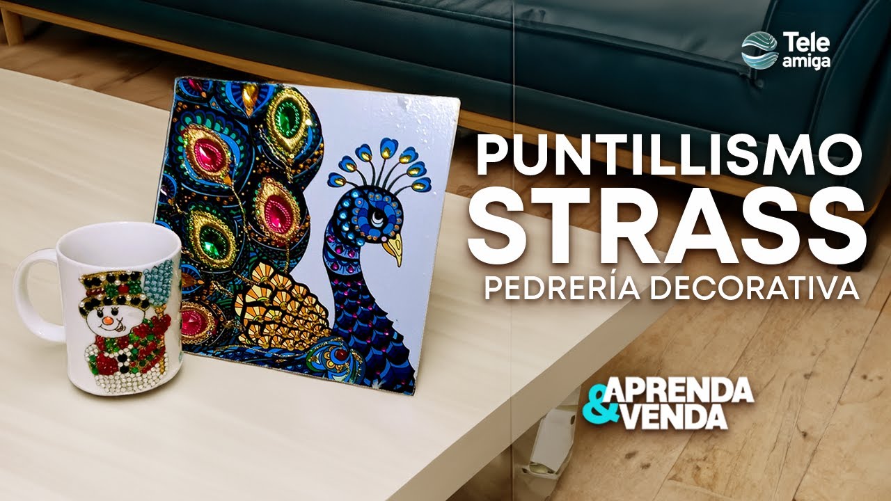 PUNTILLISMO STRASS CON PEDRERÍA DECORATIVA en Aprenda y Venda - Teleamiga