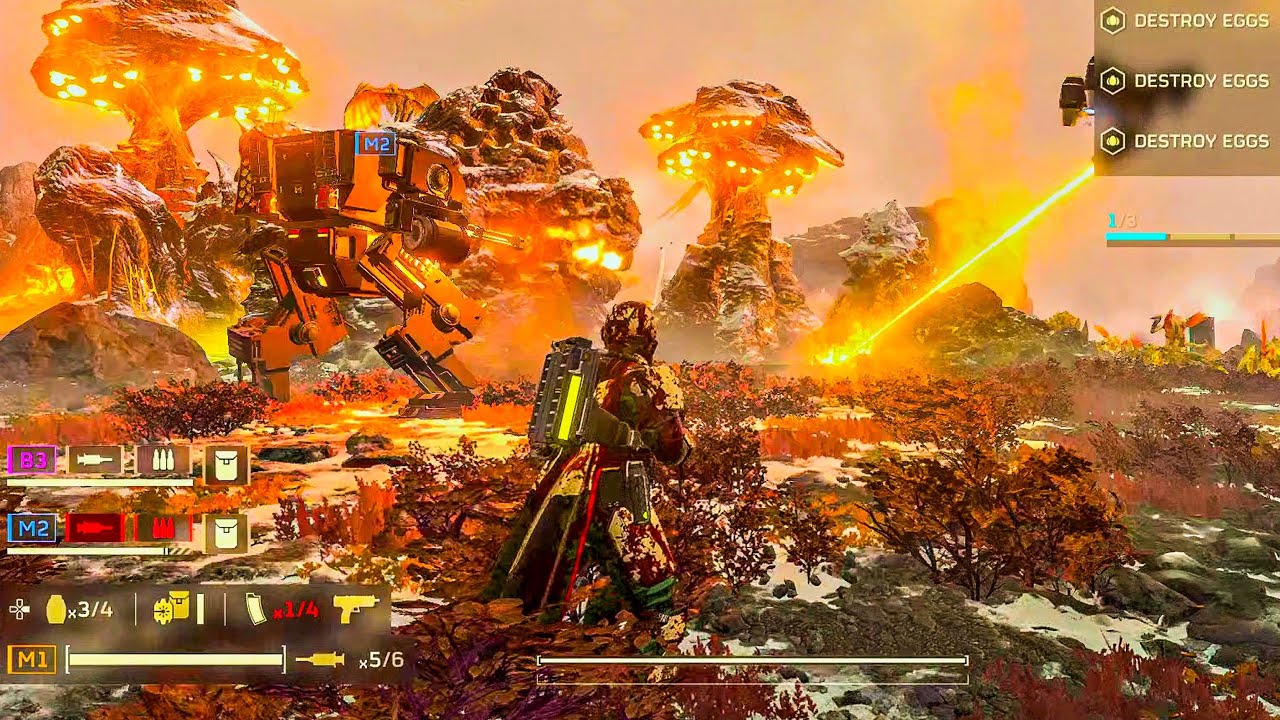 HELLDIVERS 2: TERMINIDS ATTACK GAMEPLAY! (NO COMMENTARY)