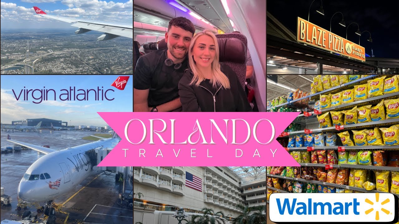 ORLANDO FLORIDA TRAVEL DAY | Virgin Atlantic, Walmart & Disney Springs