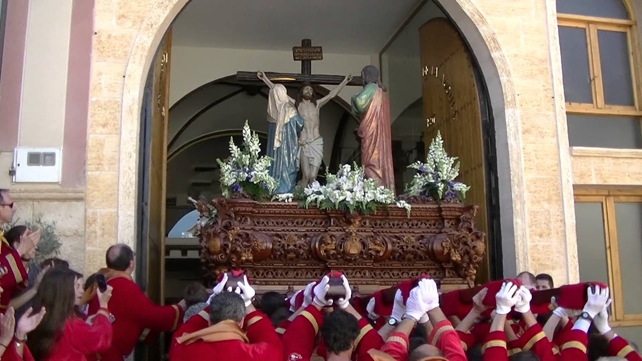 Tobarra. Semana Santa 2014. Subida del Cristo de la Agonía a su sede 2