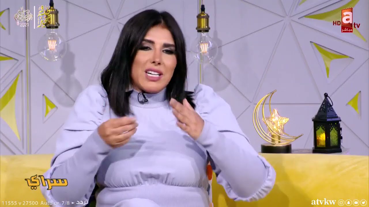 زهرة عرفات وأسرار الشعر الأزرق والكرش ومشهد أكل البصل لشخصيتها في #يجيب_الله_مطر