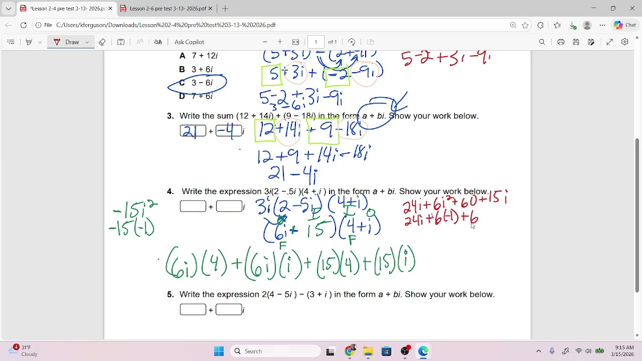 Lesson 2 4 practice quiz review March 2026