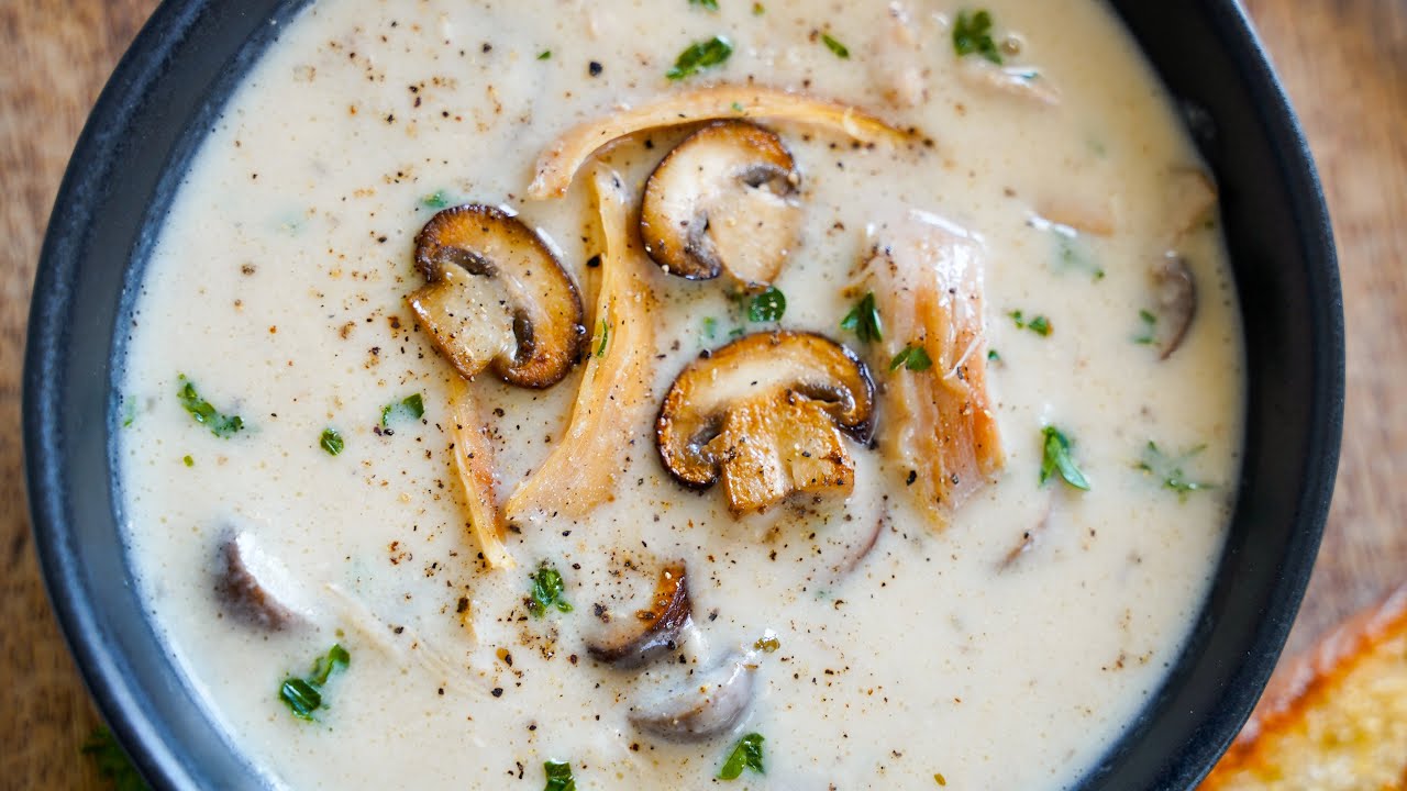 This chicken soup is incredible! Creamy and full of flavor!