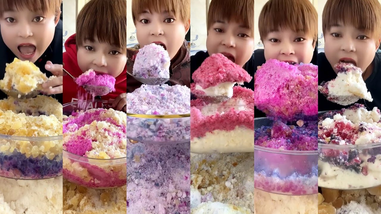 ASMR her mixed ice eating only bites part 20