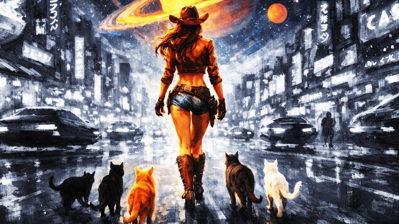Falling for a Cowboy Girl in the Future City 🌙 Cosmic Lo-Fi Chill