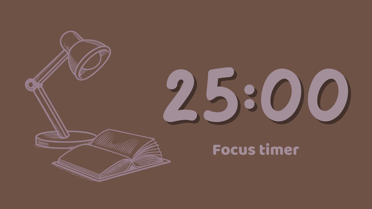 2 Hour Pomodoro Timer (25/5) | 🎧 Pink Noise Study With Me | Deep Focus & ADHD 🌸