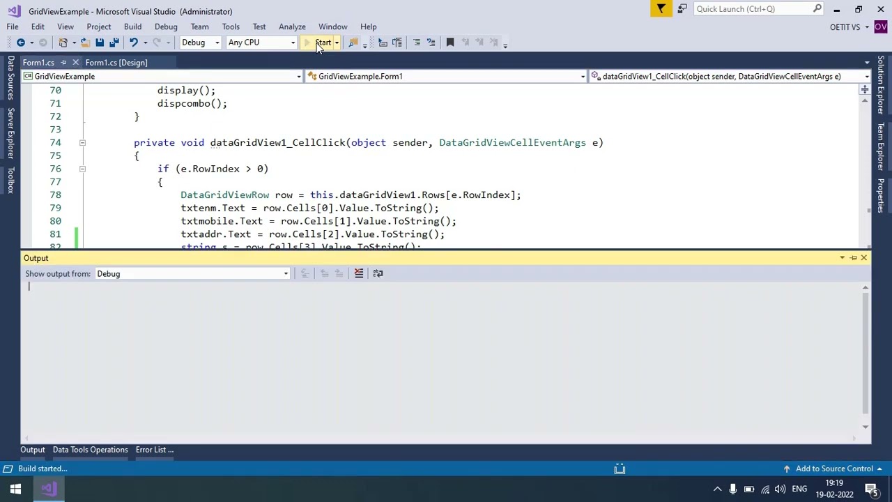 Display records from datagridview control to combobox and radio button