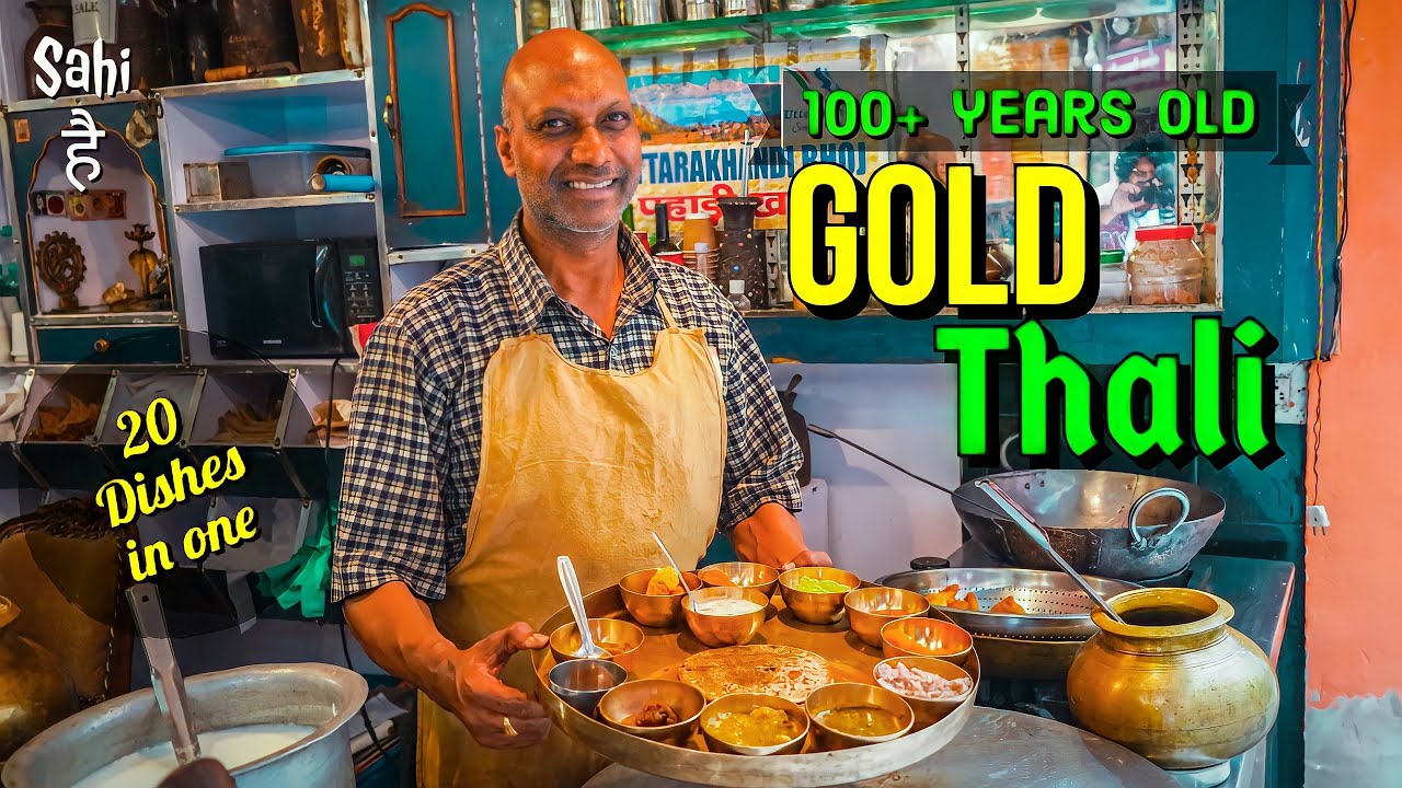 BAHUBALI Pahadi Thali | Best Street Food Thali with 24 Items | Street Food India