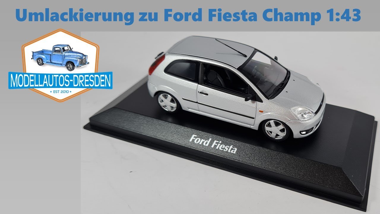 Modellauto Restauration #120 Ford Fiesta Champ Maßstab 1:43 von Maxichamps