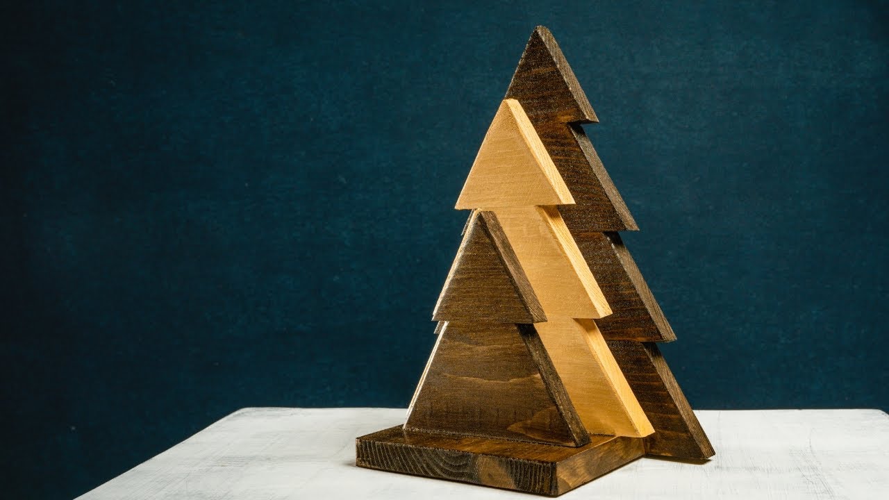 DIY Wooden Christmas Tree Decoration