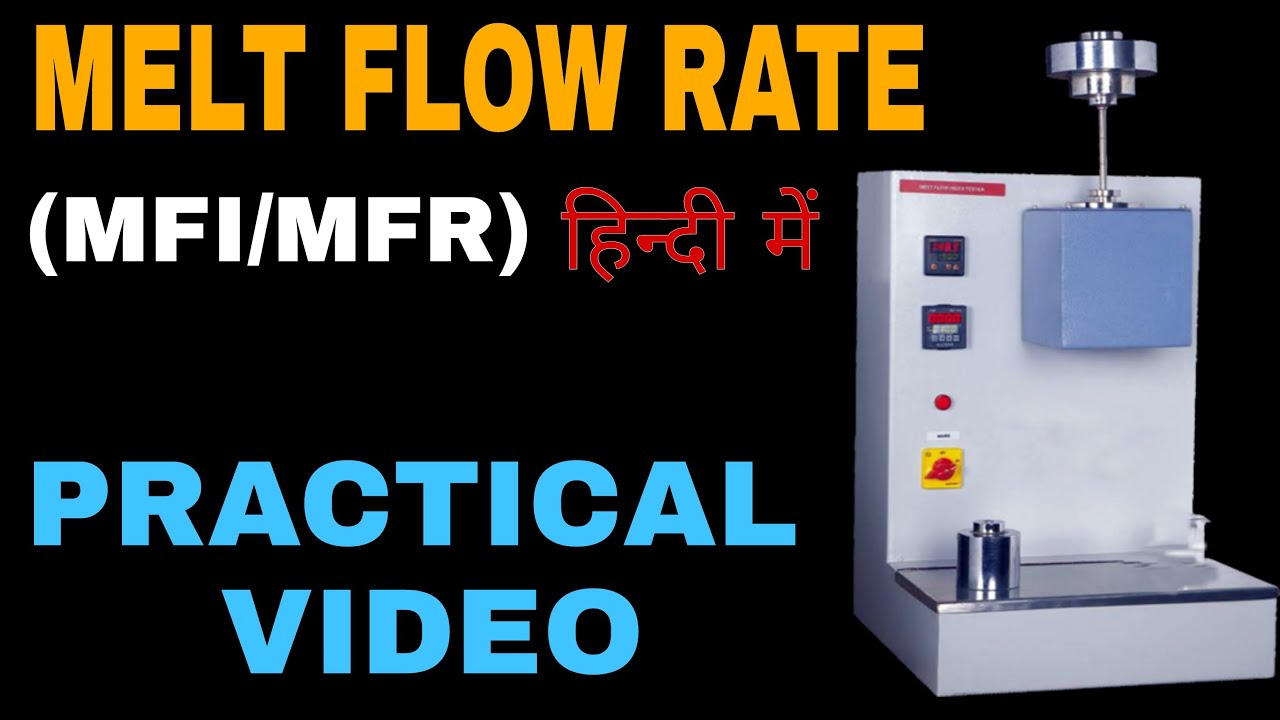 MFI TEST OF HDPE PIPES AS PER IS 4984, How to check MFR of HDPE pipe #cipet #plasticsworld #alokrj