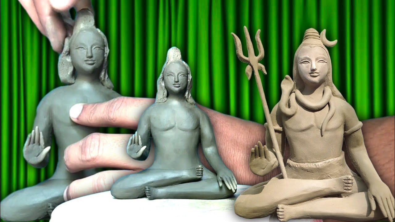 Clay Shiv Ji |  शिव जी का मूर्ति । #art #clayart #artwork
