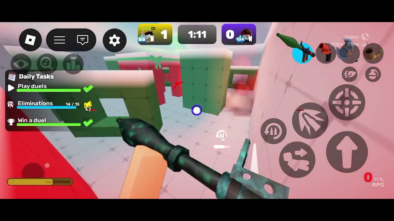 I did 1v1 in Rivals... (I eliminated a level 100+)