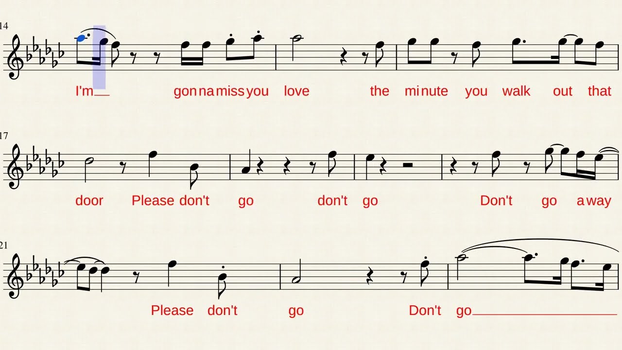 KC and the Sunchine Band - Please don't Go - C