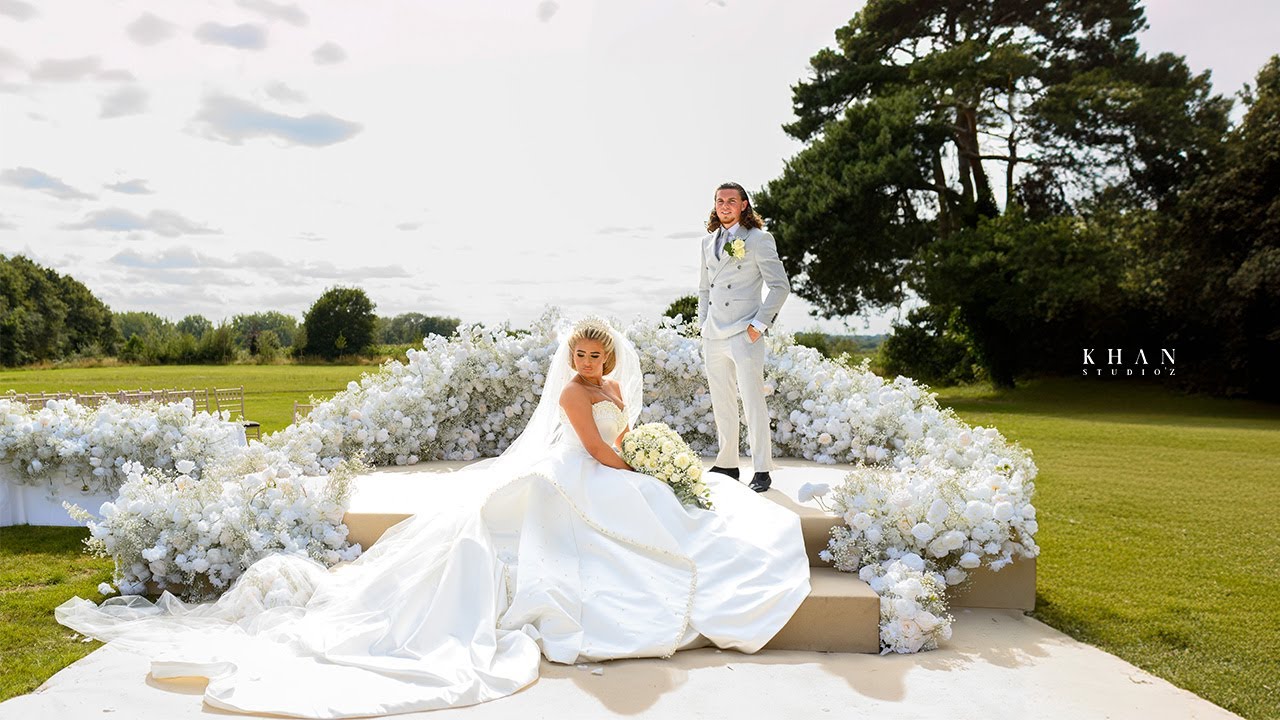 Annie & Boston | Irish Traveller Wedding Trailer | Easthampstead Park | Khan Studioz