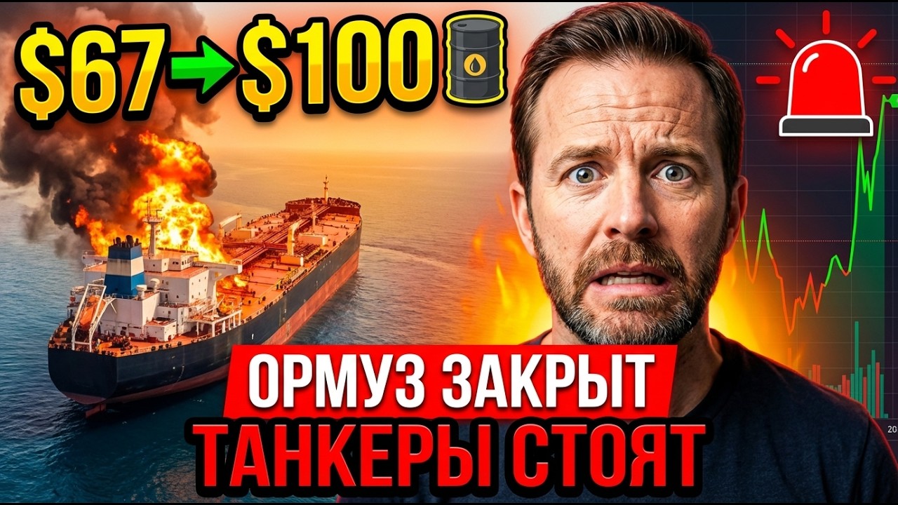 🛢️ НЕФТЬ $67→$80 ЗА 3 ДНЯ. ОРМУЗ ЗАКРЫТ. $100 НА ГОРИЗОНТЕ.