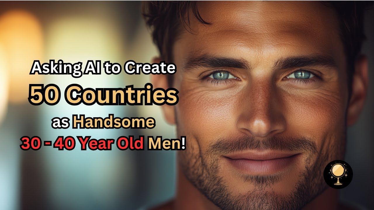 Asking Ai to Turn 50 Countries into Handome Men (30-40 year old edition)!
