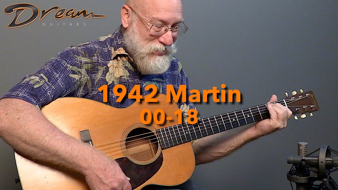 1942 Martin 00-18, красное дерево и адирондакская ель