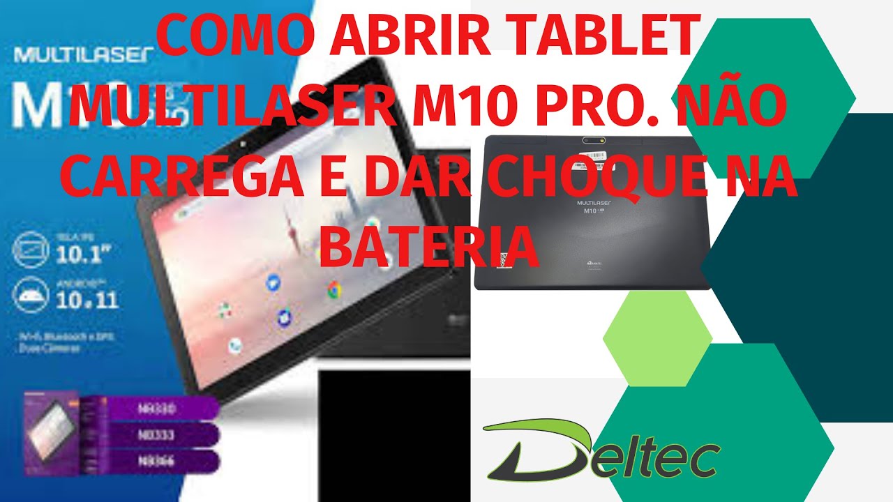 Tablet Multilaser M10 Pro 4G não carrega, Dando choque na bateria.