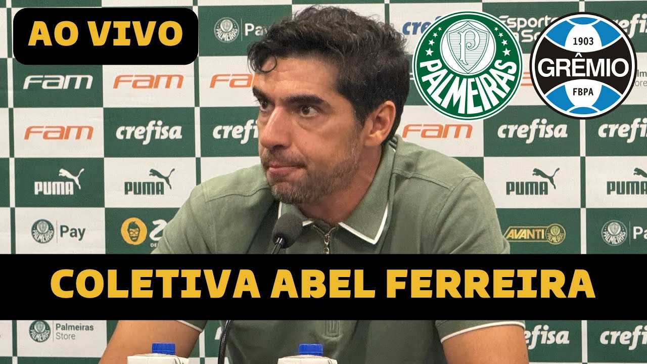 COLETIVA ABEL FERREIRA AO VIVO DIRETO DO ALLIANZ - PALMEIRAS X GRÊMIO - BRASILEIRÃO 2025