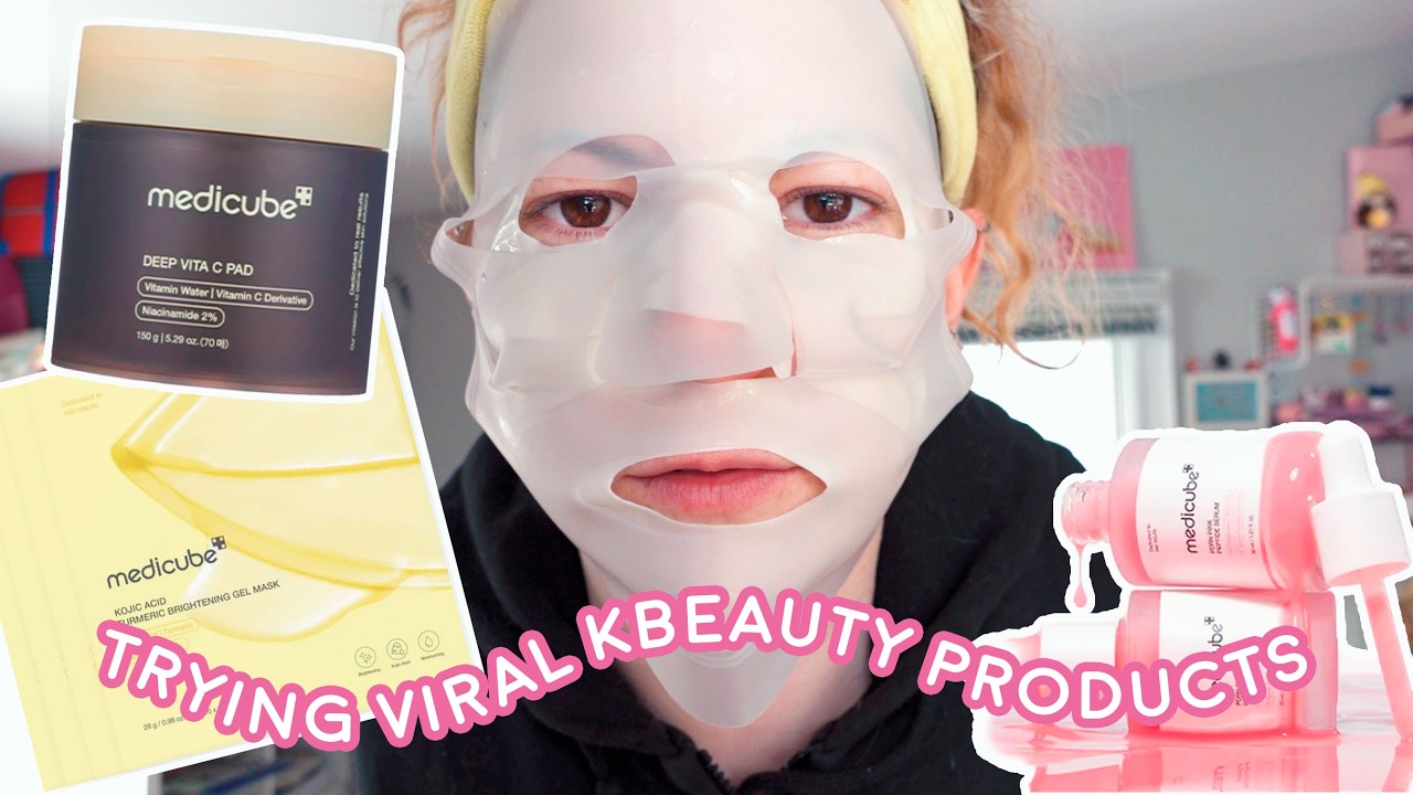☆ Trying Viral Korean Beauty Products from Medicube and PINK Serum?!☆