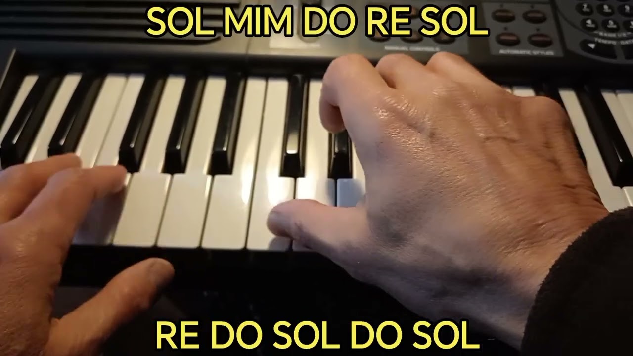 Primi 4 accordi al pianoforte 