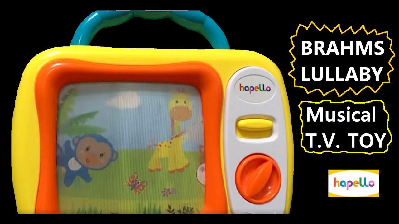 Hapello Musical Animals Television Babies Wind Up TV Toy - Brahms Lullaby Music