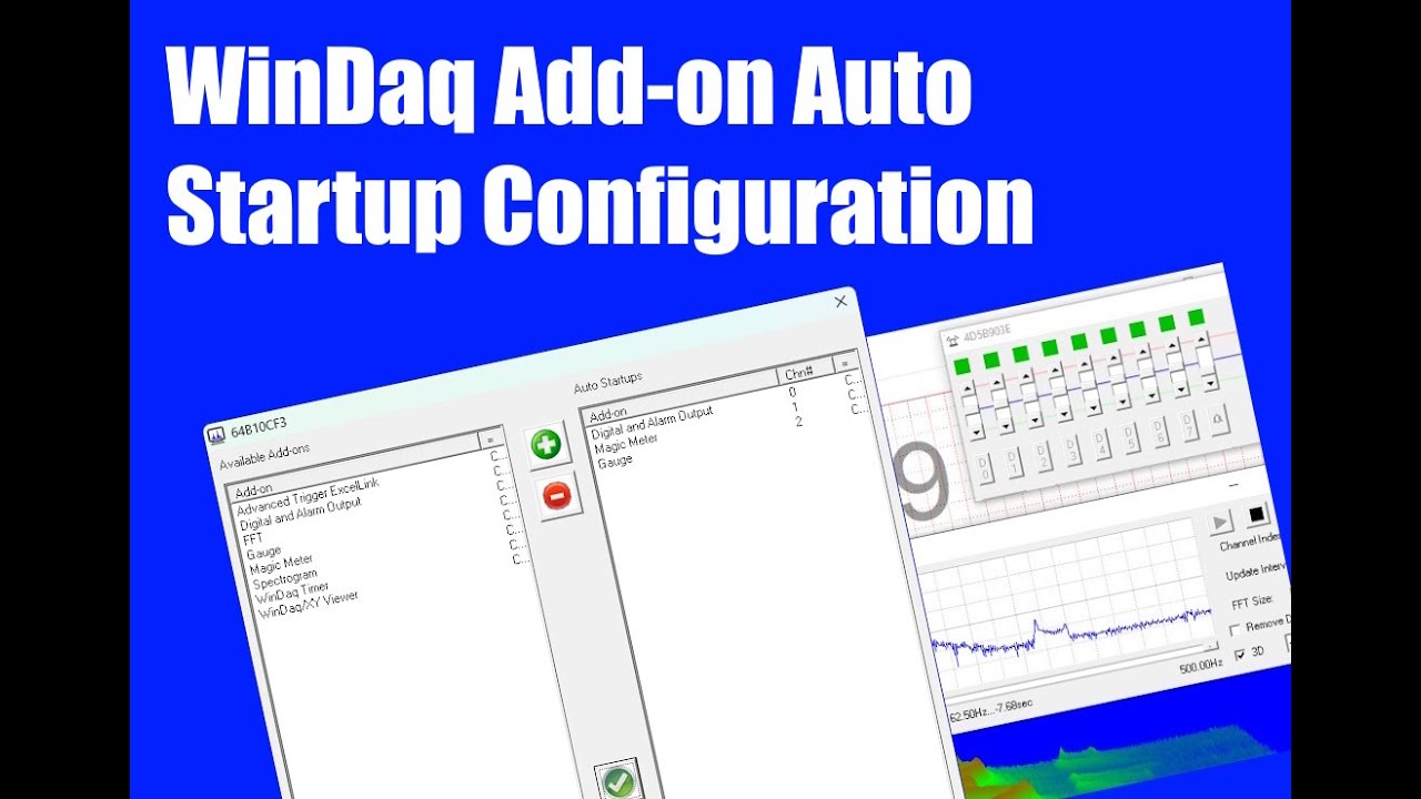 Using the WinDaq Add-On Auto Startup Configuration