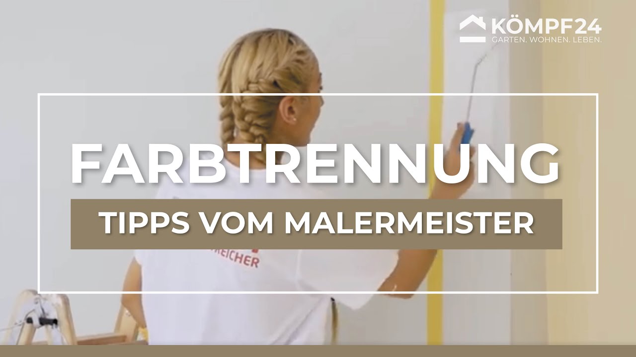 Tipps vom Olli - Malermeister Olli Gimber erkl&auml;rt: Farbtrennung