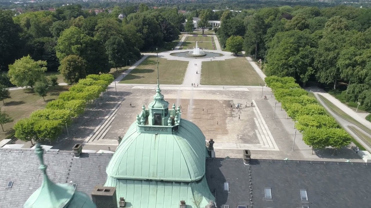 Kurpark Bad Oeynhausen aus der Luft