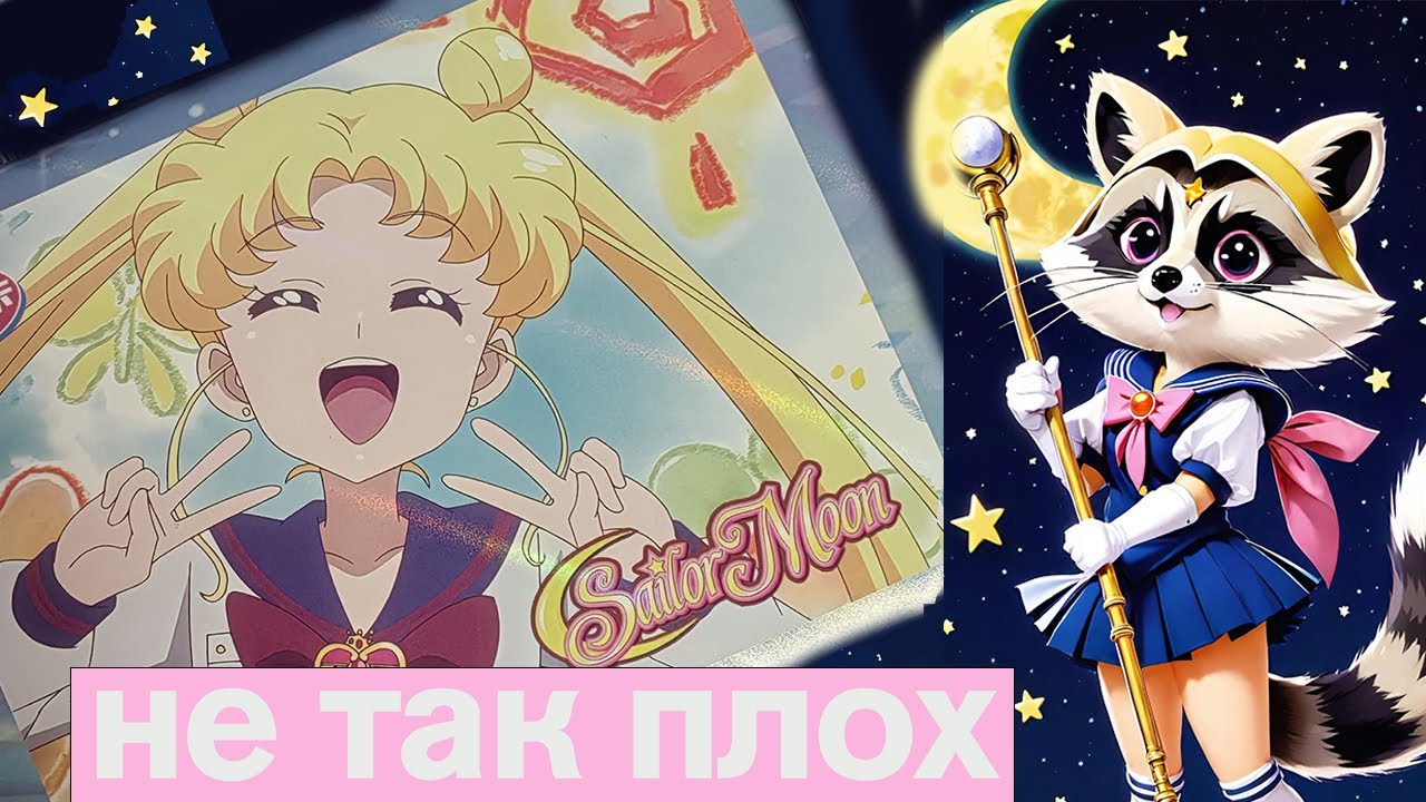 Распаковка коллекционных карт: сейлор мун
