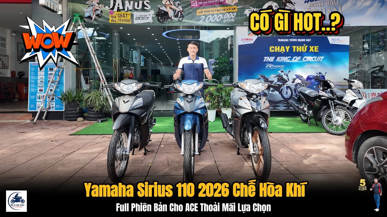“HOT” Sirius 110 RC 2026 FULL PHIÊN BẢN có gì HOT..? ▶ 19 triệu 1 em Sirius 110 2026 🔴 TOP 5 ĐAM MÊ