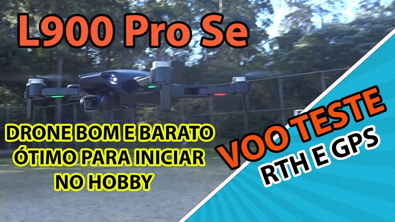 L900 Pro SE ‍✈️Voo Teste RTH e GPS😱​ Bom e Barato 😜 Melhor Drone para Iniciar no Hobby