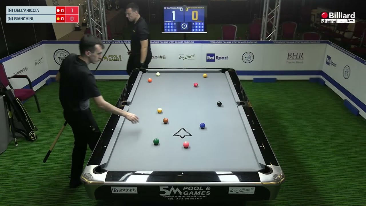 Dell'Ariccia Andrea VS Bianchini Michele - Campionati Italiani 2023/2024 Pool - Palla 9 Nazionali