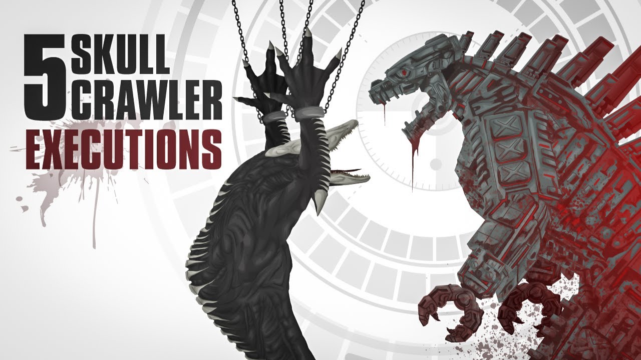 5 жестоких казней SkullCrawler от MechaGodzilla || Анимированные симуляции