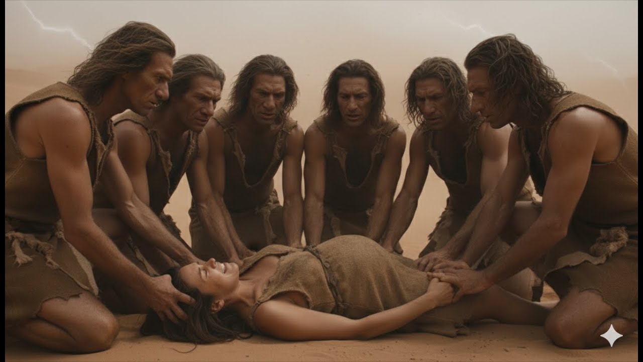 Stone Age Sandstorm Survival | Primitive Tribe Battles Deadly Desert Winds and Harsh Wilderness