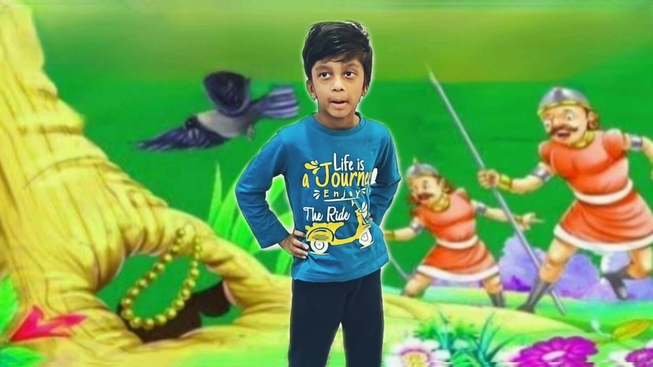 Deva darshith LKG - Ratnamaala - Telugu Neeti story-Padyam - kids favourite story-Padyam