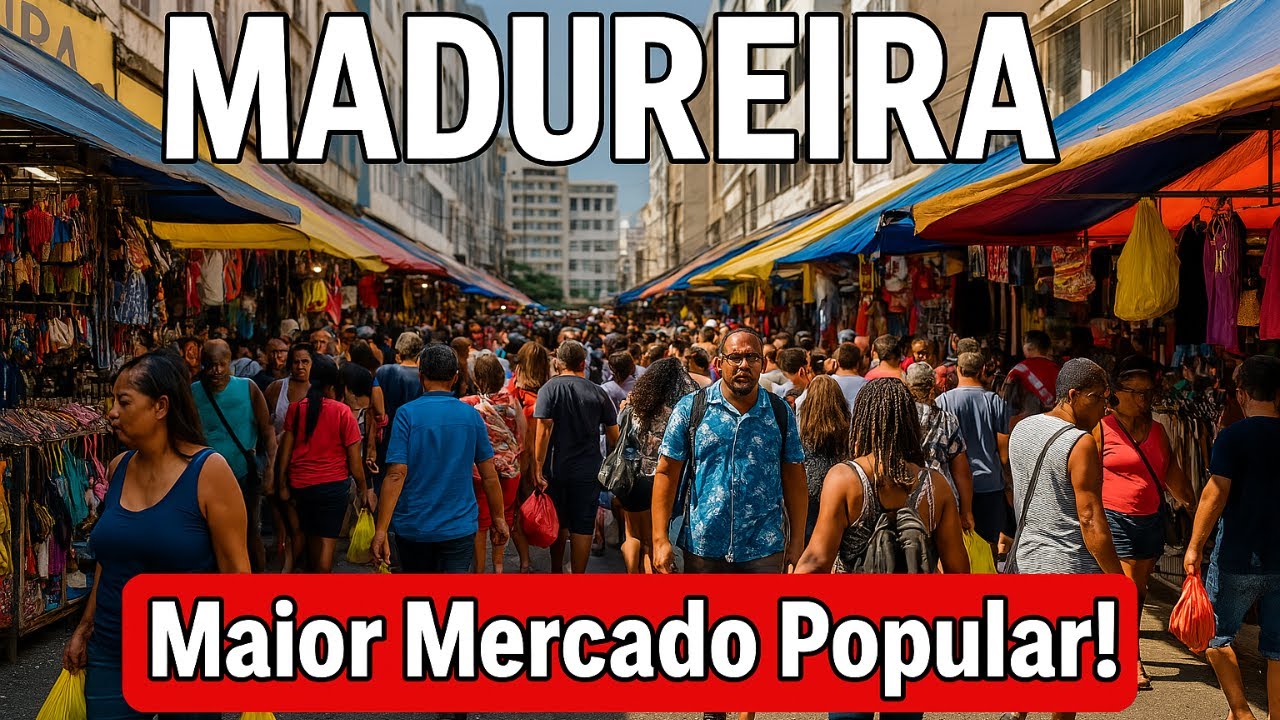 MADUREIRA: Exploring the Largest Popular Market in Brazil - Rio de Janeiro 【4K】