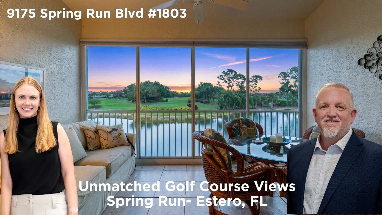 Bundled Golf Living in Estero ⛳ | 9175 Spring Run Blvd #1803