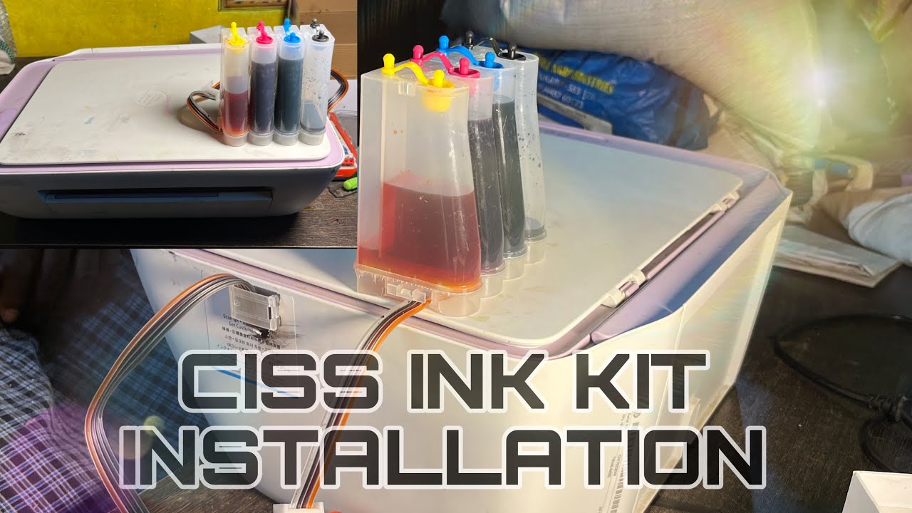 Easy installation | Hp Printer attachment ciss ink tank #printer #ink #hpprinterservice