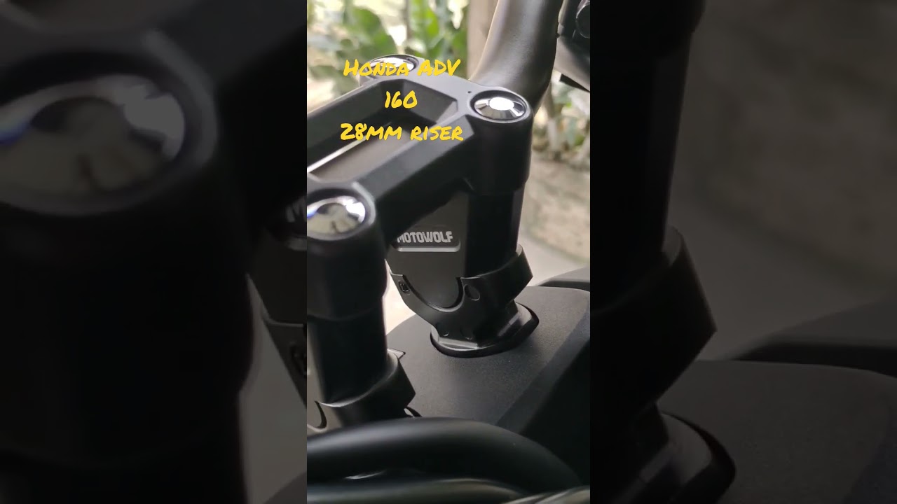Honda ADV 160 with handle bar riser 28mm