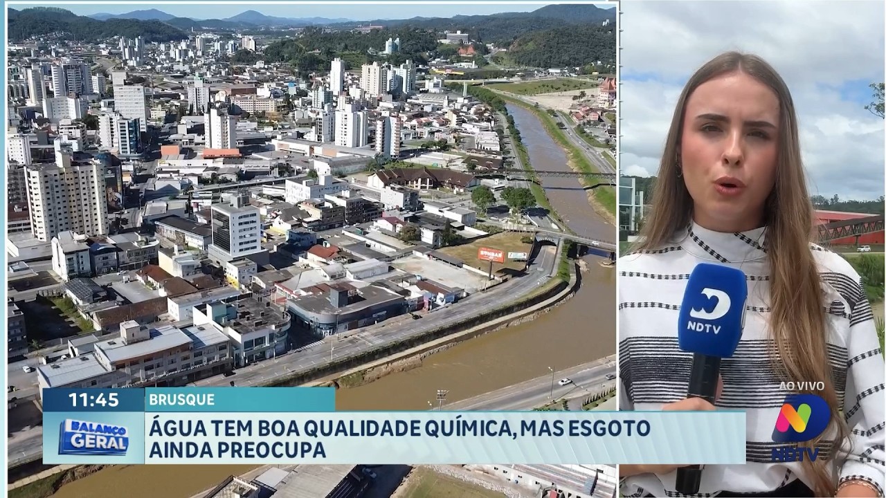 Água em Brusque tem boa qualidade, mas esgoto preocupa