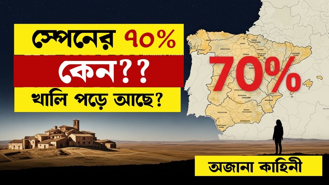 70% স্পেন কেন জনশূন্য? ভৌগোলিক ও ঐতিহাসিক প্রেক্ষাপটে স্পেনের জনসংখ্যা রহস্য উন্মোচন!