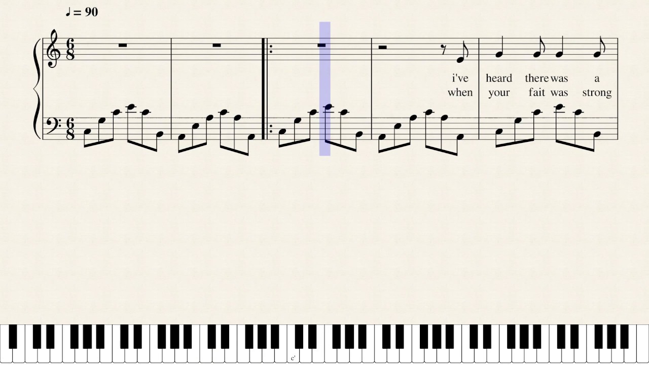 Hallelujah - Piano